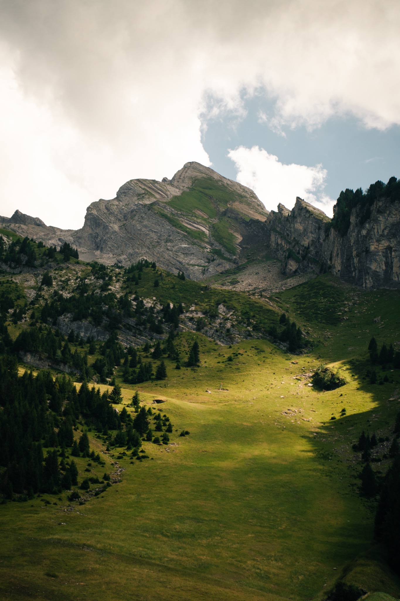 Le Champ des Platines dans les alpages de La Clusaz
